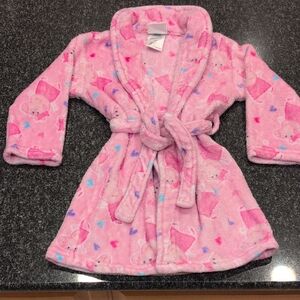 Pink Kids Pajamas with Heart Pattern